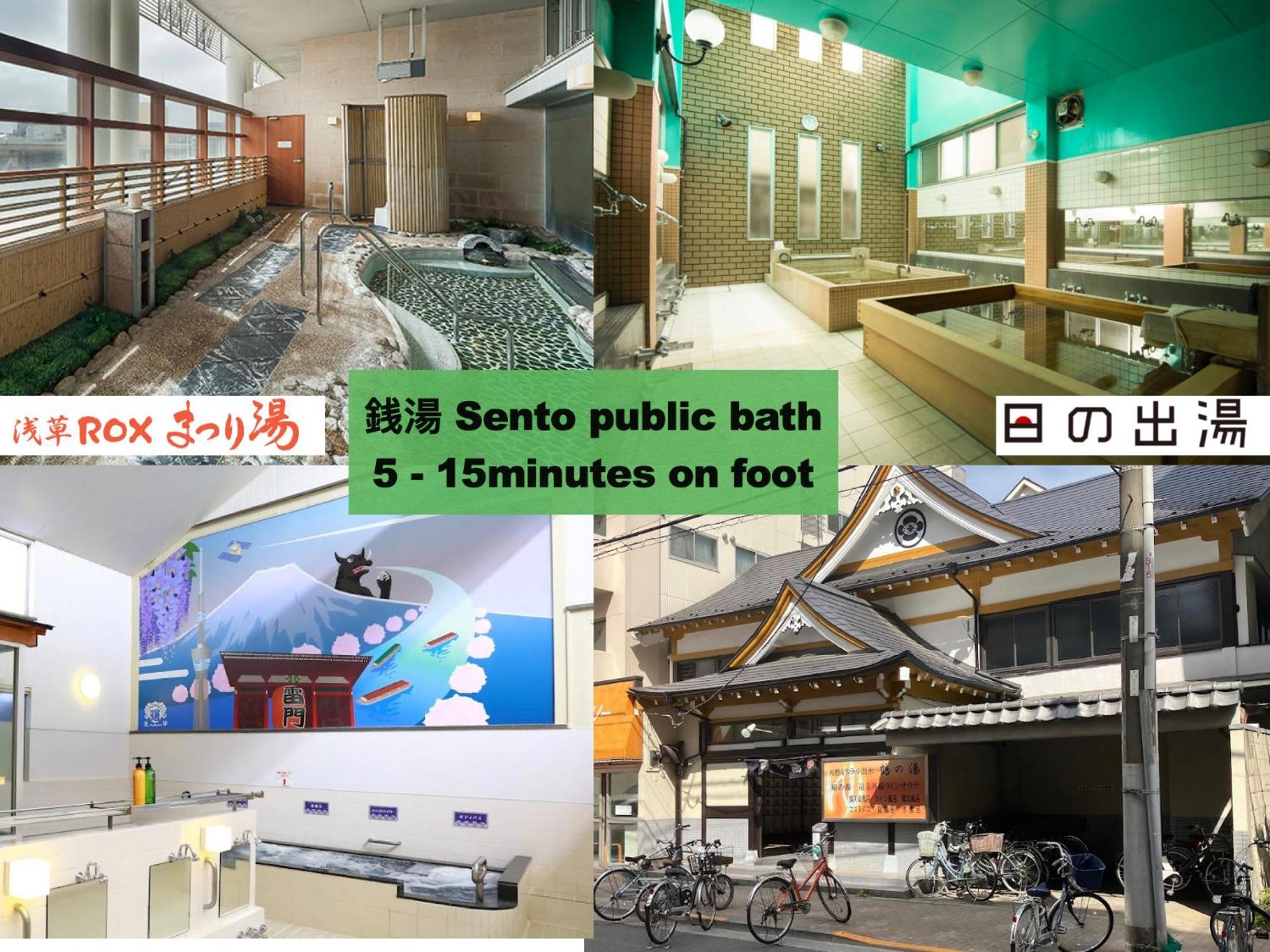 Ferienwohnung 浅草寺3分 浅草駅6分 寝室+リビング2-4人 スカイツリービュー 駅近 成田空港&羽田空港直通 Präfektur Tokio Exterior foto